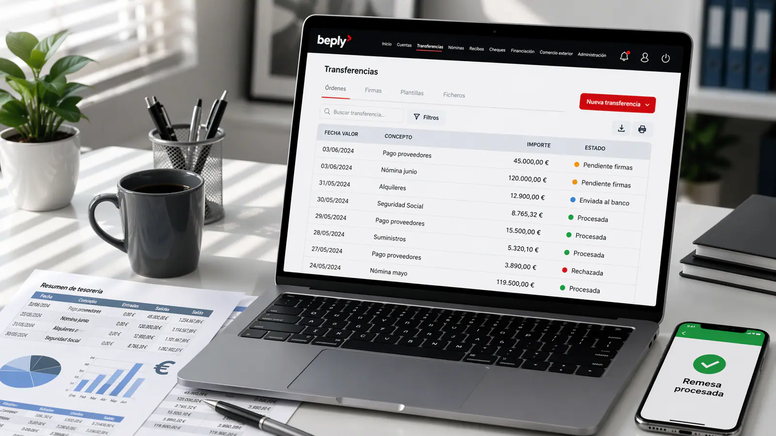 Gestión de remesas SEPA con Beply